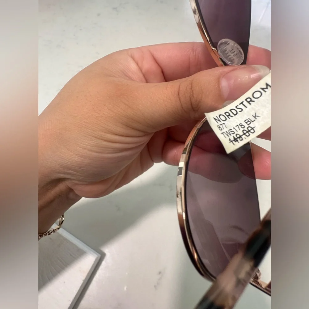 ONE DAY SALE✨ Ted Baker Pink and Gold Aviator Sunglasses with Gradient Lenses